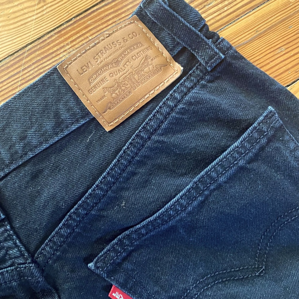 Black Levi’s 70s High Slim Straight Black Jeans